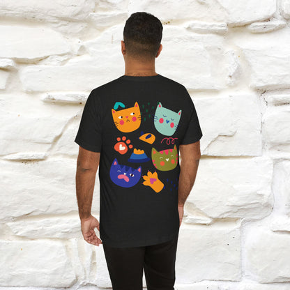 ''The Power Of Meow'' Cat T-Shirt Front and Back Design | Nunu&Miao Studio - Nunu&Miao Studio