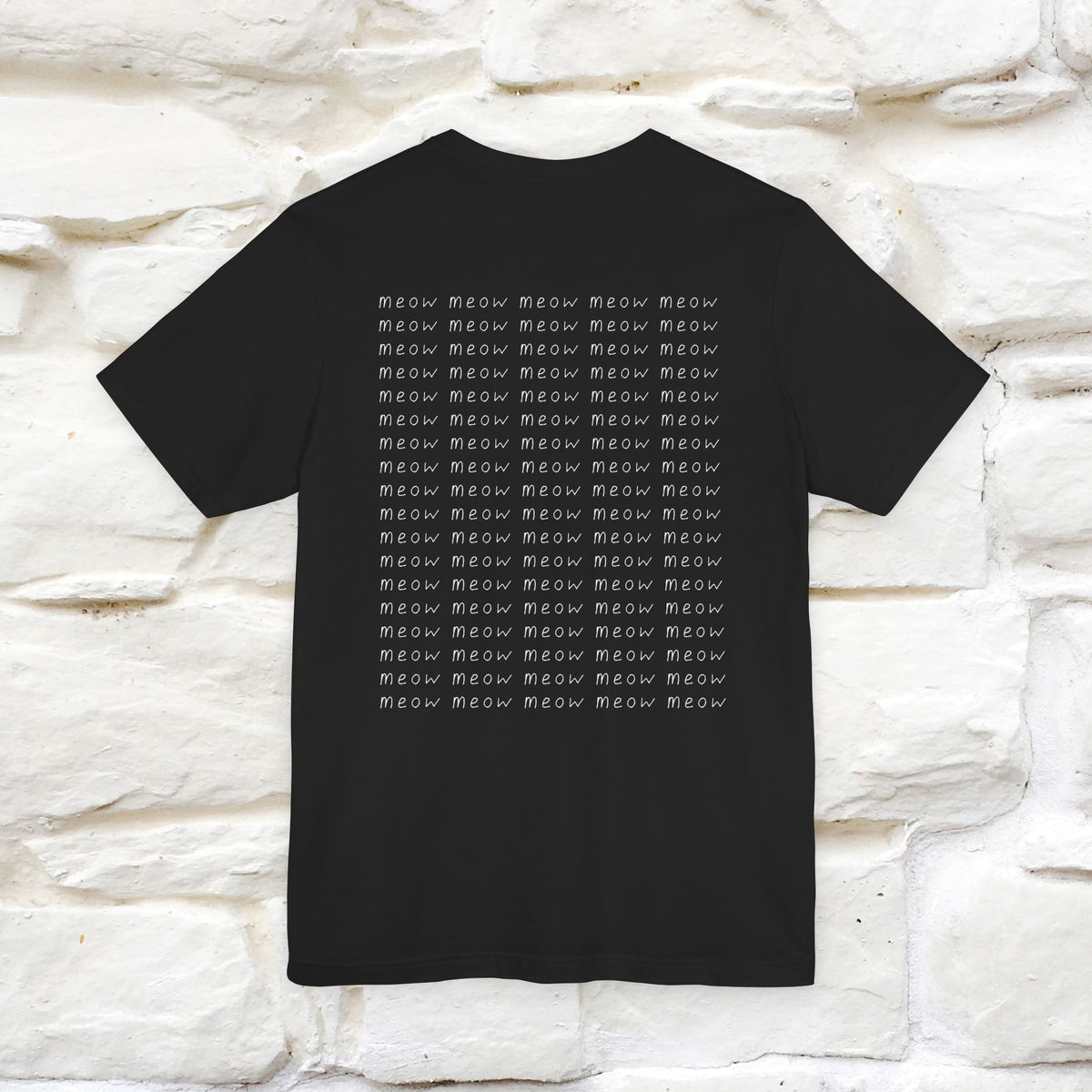 "Meow Meow Meow" Cat T-Shirt | Front & Back Design | Nunu&Miao Studio