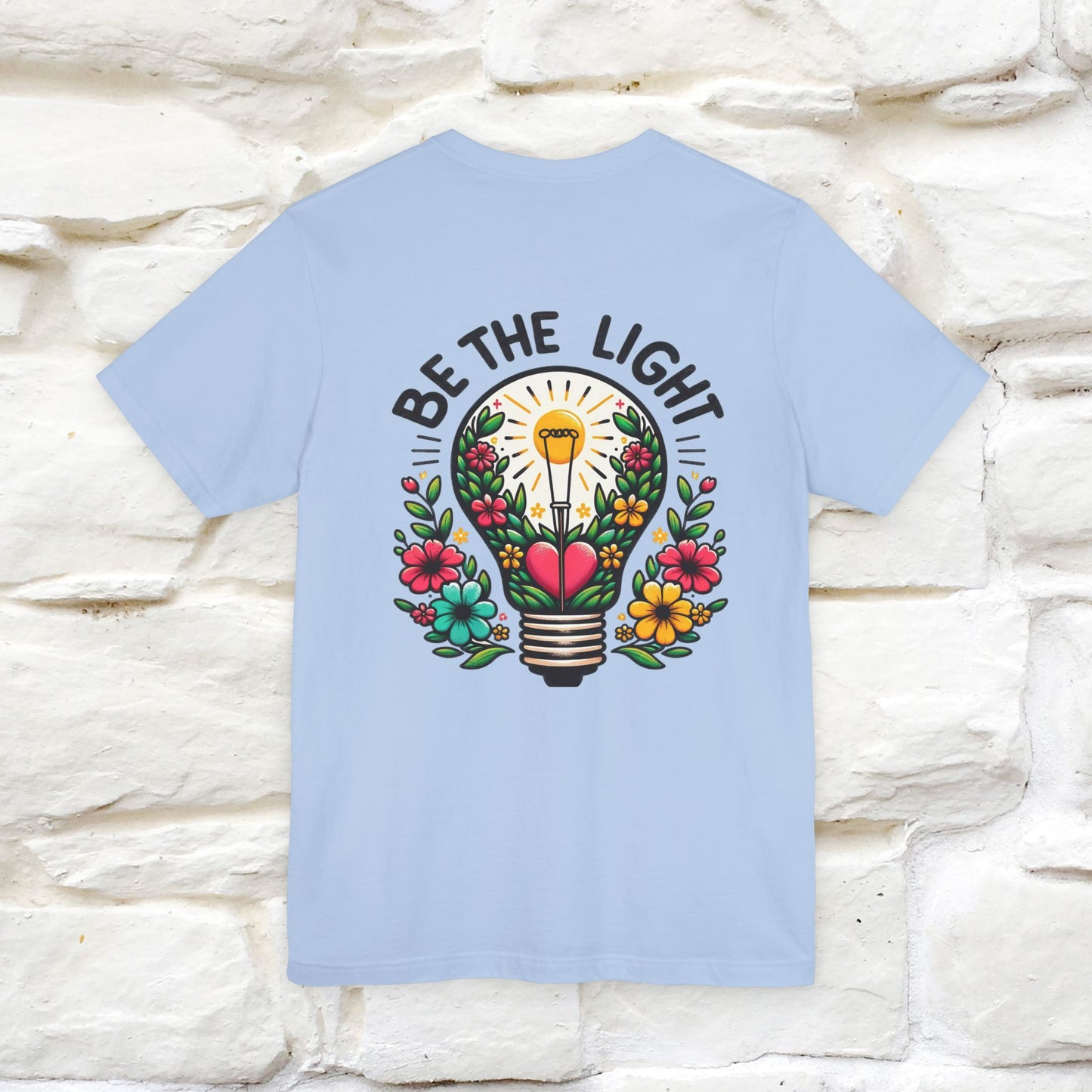 ''Be The Light" Cat T-Shirt| Front & Back Design | Nunu&Miao Studio - Nunu&Miao Studio