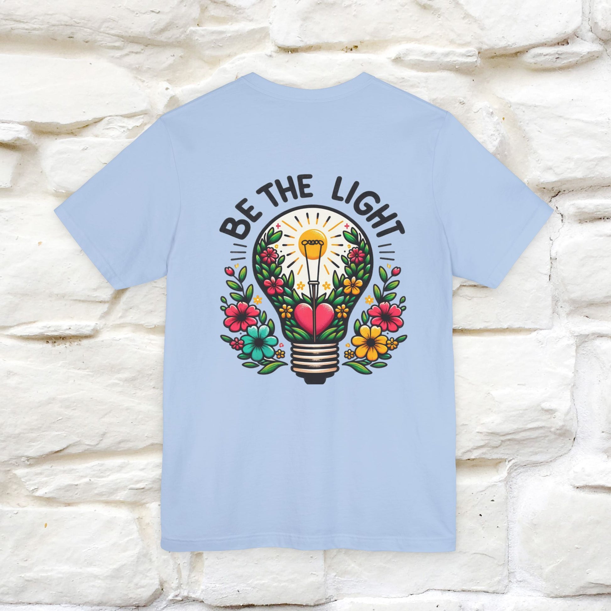 ''Be The Light" Cat T-Shirt| Front & Back Design | Nunu&Miao Studio - Nunu&Miao Studio