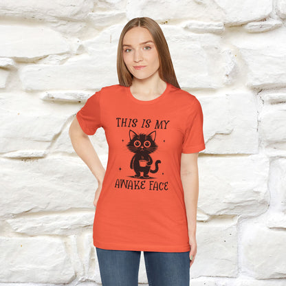 "This is My Awake Face" Cat T-Shirt | Funny Design | Nunu&Miao Studio - Nunu&Miao Studio