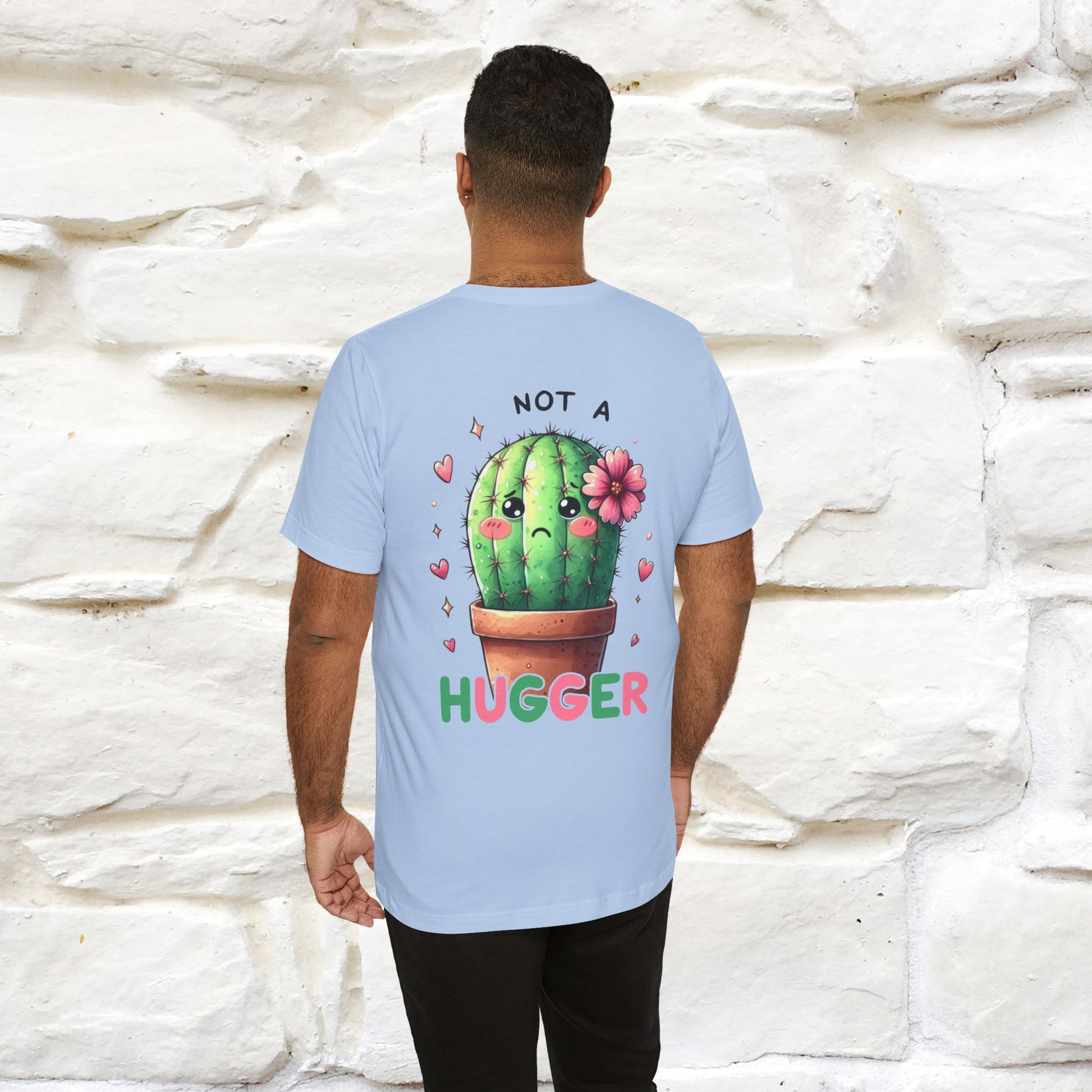 "Not A Hugger" |Funny T-Shirt | Front & Back Design|Nunu&Miao Studio - Nunu&Miao Studio