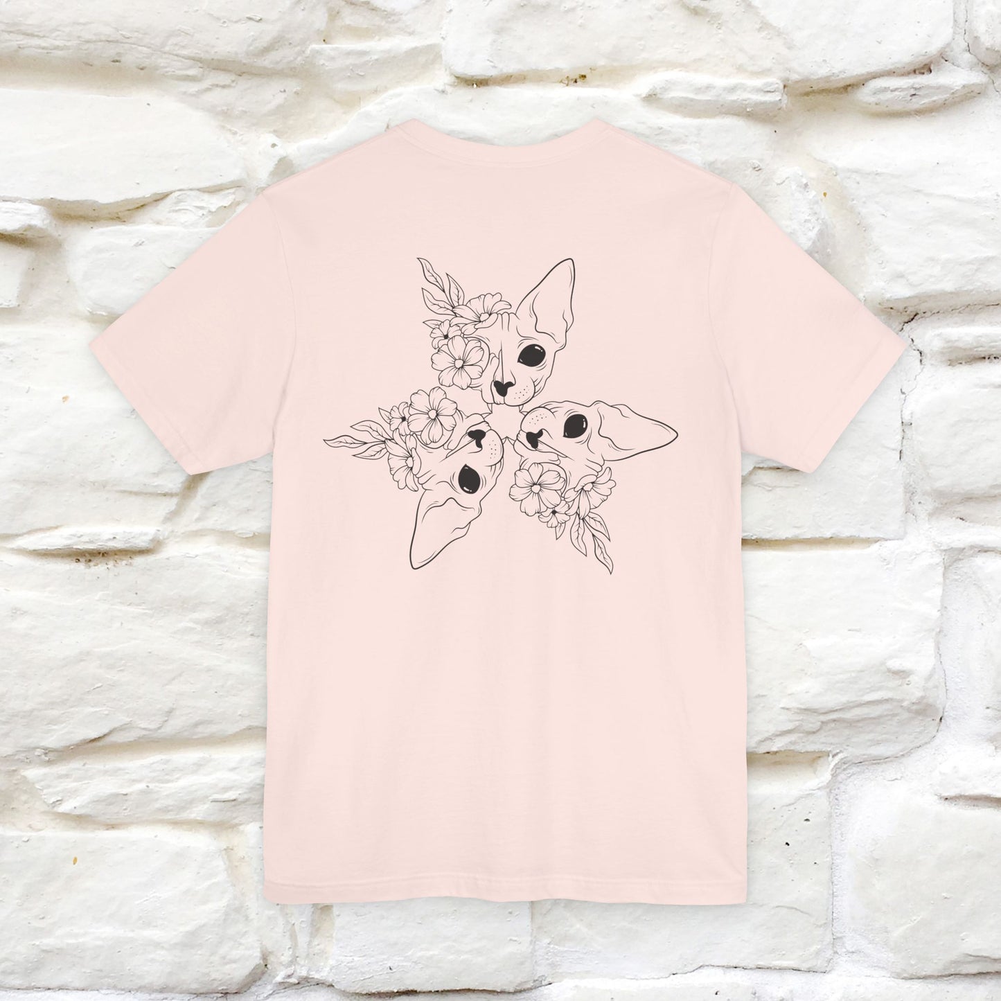 "Trinity'' Cat T-Shirt Front and Back Design | Nunu&Miao Studio - Nunu&Miao Studio