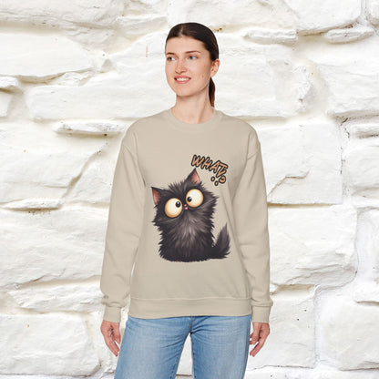 "What'' |Cat Sweatshirt | Nunu&Miao Studio