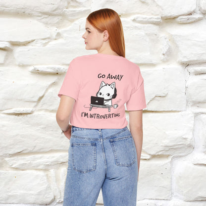 ''Go Away, I’m Introverting'' Cat T-Shirt | Nunu & Miao Studio - Nunu&Miao Studio