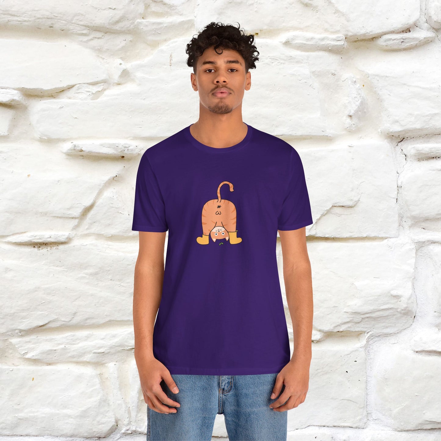 "Sometimes You Need to Look at Life from a Different Perspective" Cat T-Shirt | Front & Back Design | Nunu&Miao Studio - Nunu&Miao Studio