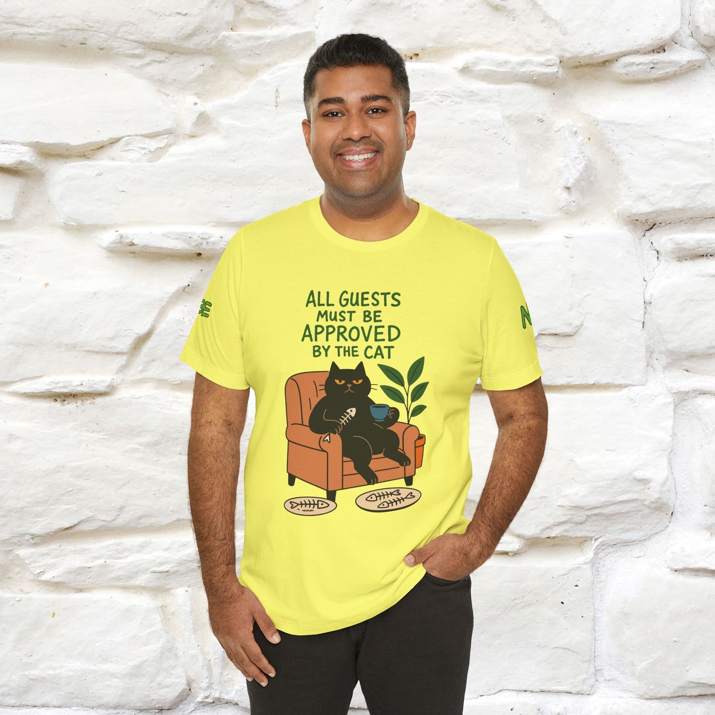 "All Guest Must Be Approved By The Cat - NO,MAYBE" Cat T-shirt |Nunu&Miao Studio