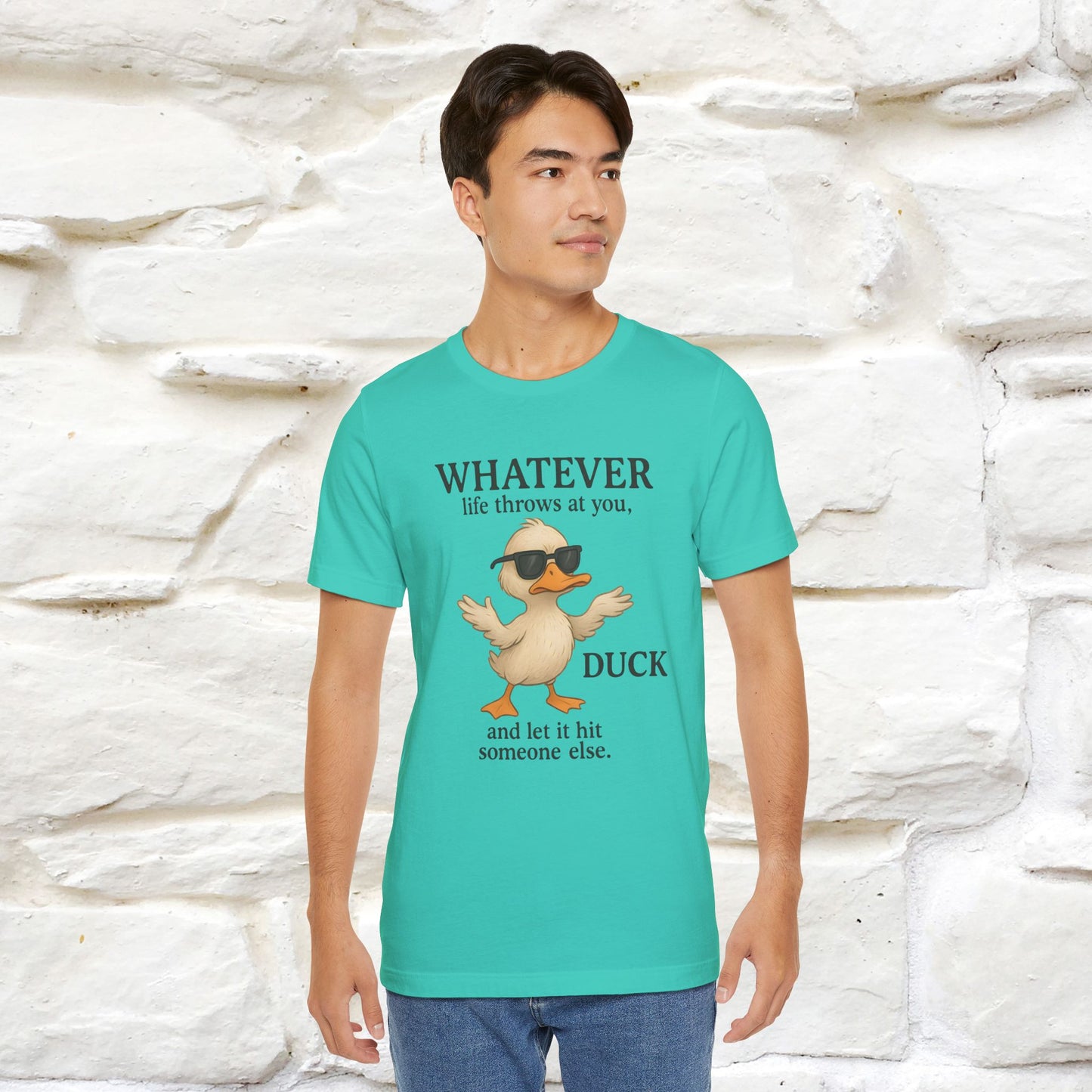 "Whatever Life Throws At You " Funny Duck T-shirt |Nunu&Miao Studio - Nunu&Miao Studio