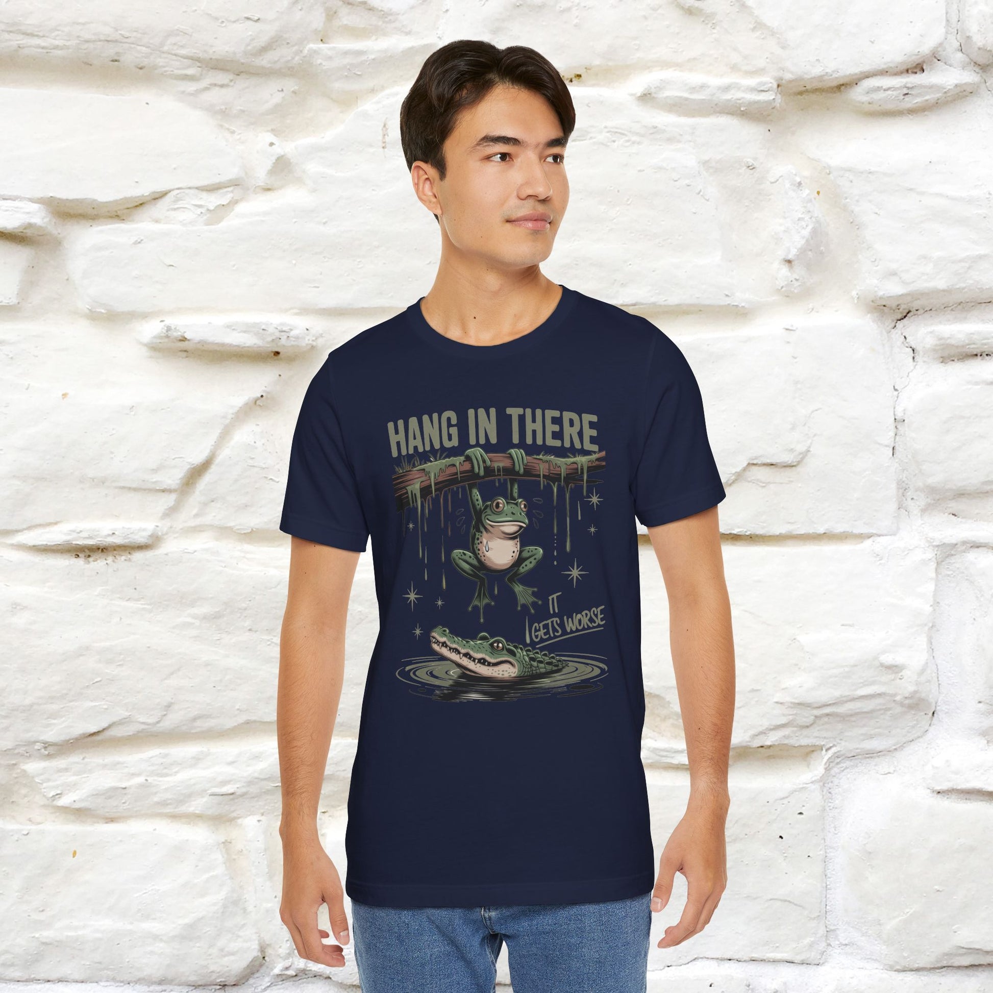 "Hang In There" Funny T-shirt |Nunu&Miao Studio - Nunu&Miao Studio