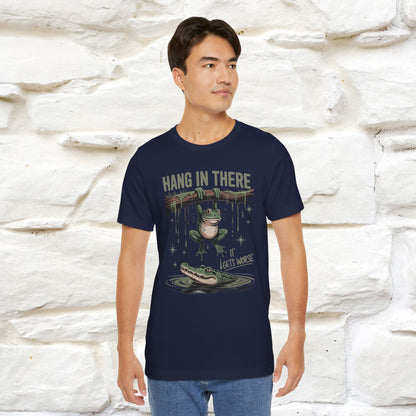 "Hang In There" Funny T-shirt |Nunu&Miao Studio - Nunu&Miao Studio