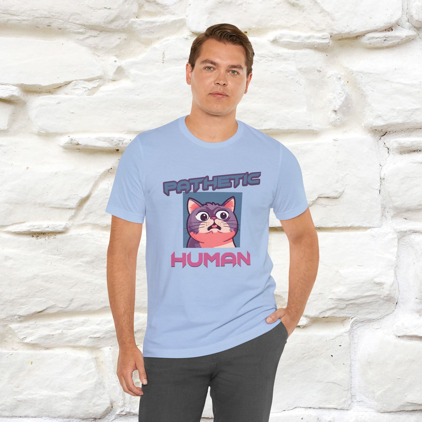 ''Pathetic Human'' | Funny Cat T-Shirt | Nunu&Miao Studio - Nunu&Miao Studio