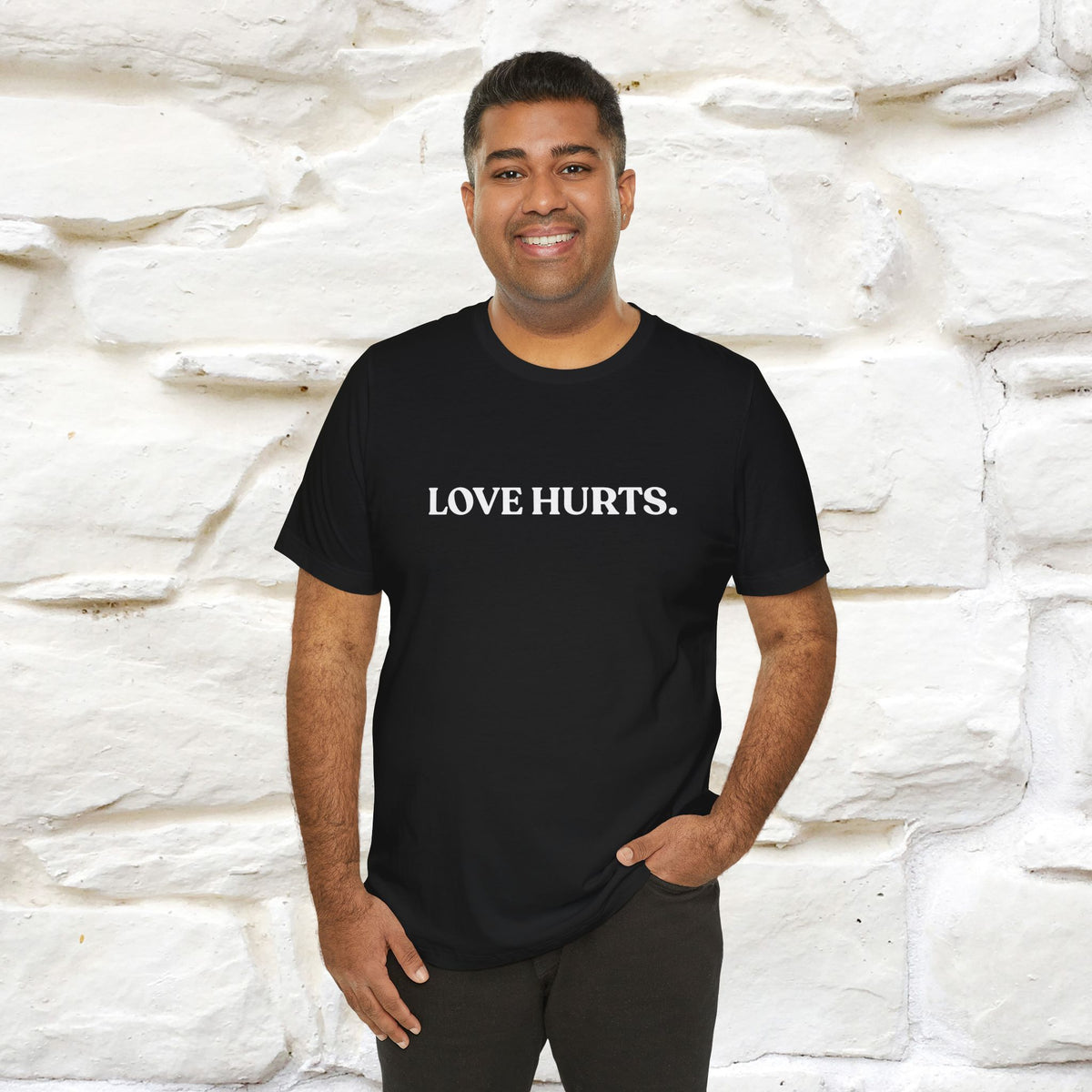 “Love Hurts"  Funny Cat T-Shirt | Front & Back Design | Nunu&Miao Studio