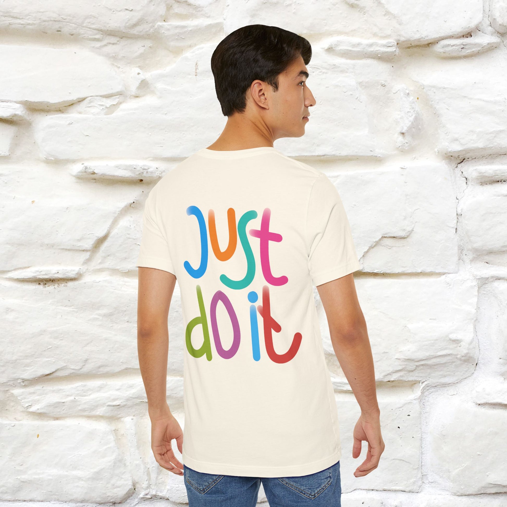 "Yes, Just Do It" Cat T-Shirt| Front & Back Design | Nunu&Miao Studio - Nunu&Miao Studio