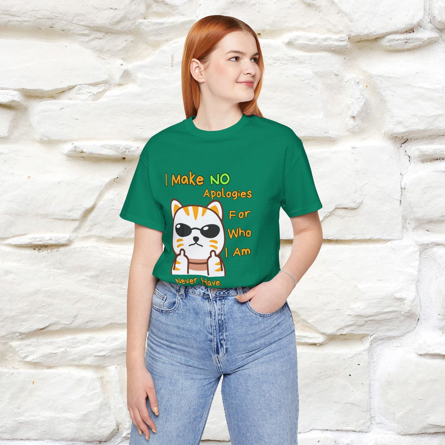 "I Make No Apologies... " |Cat T-Shirt | Nunu&Miao Studio - Nunu&Miao Studio
