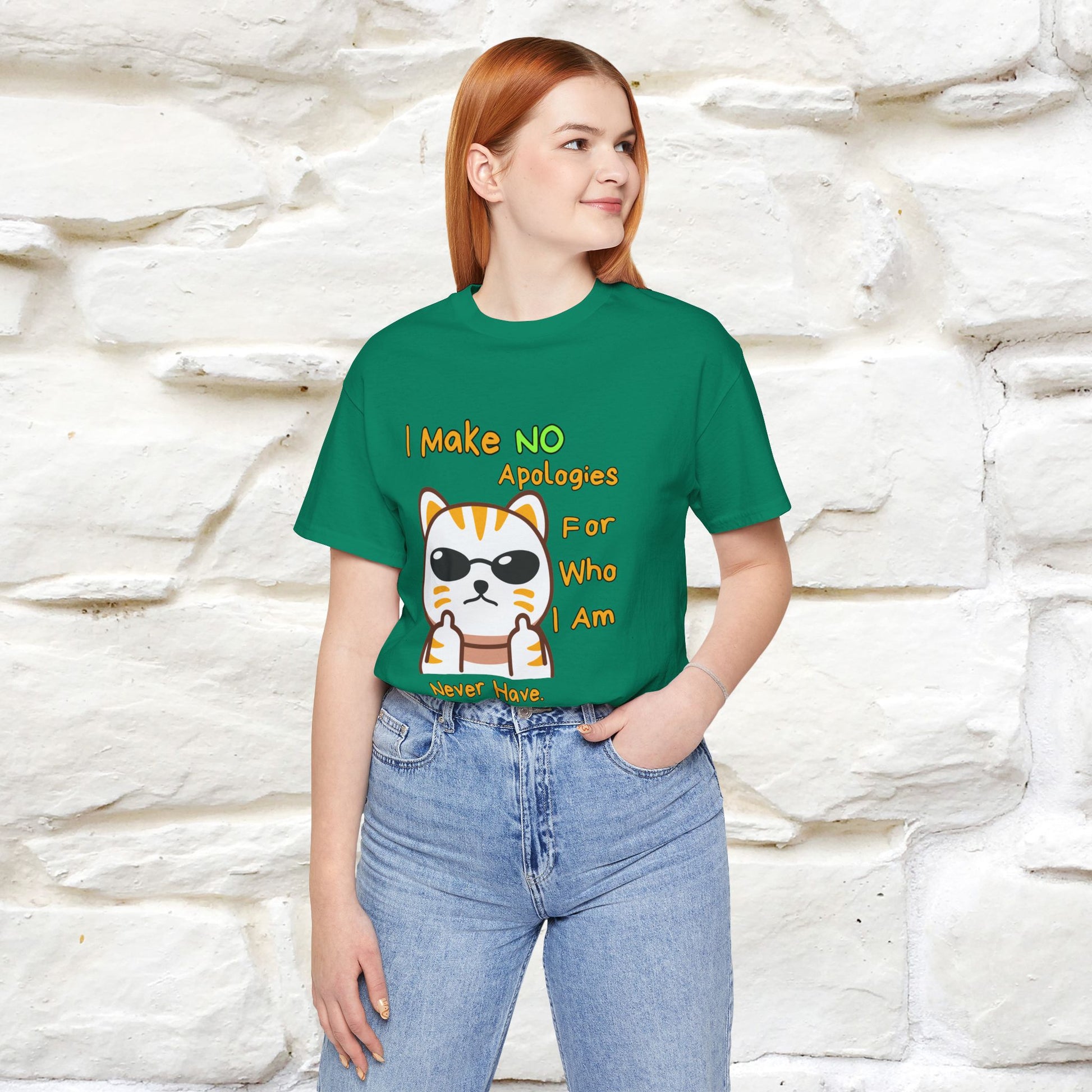 "I Make No Apologies... " |Cat T-Shirt | Nunu&Miao Studio - Nunu&Miao Studio