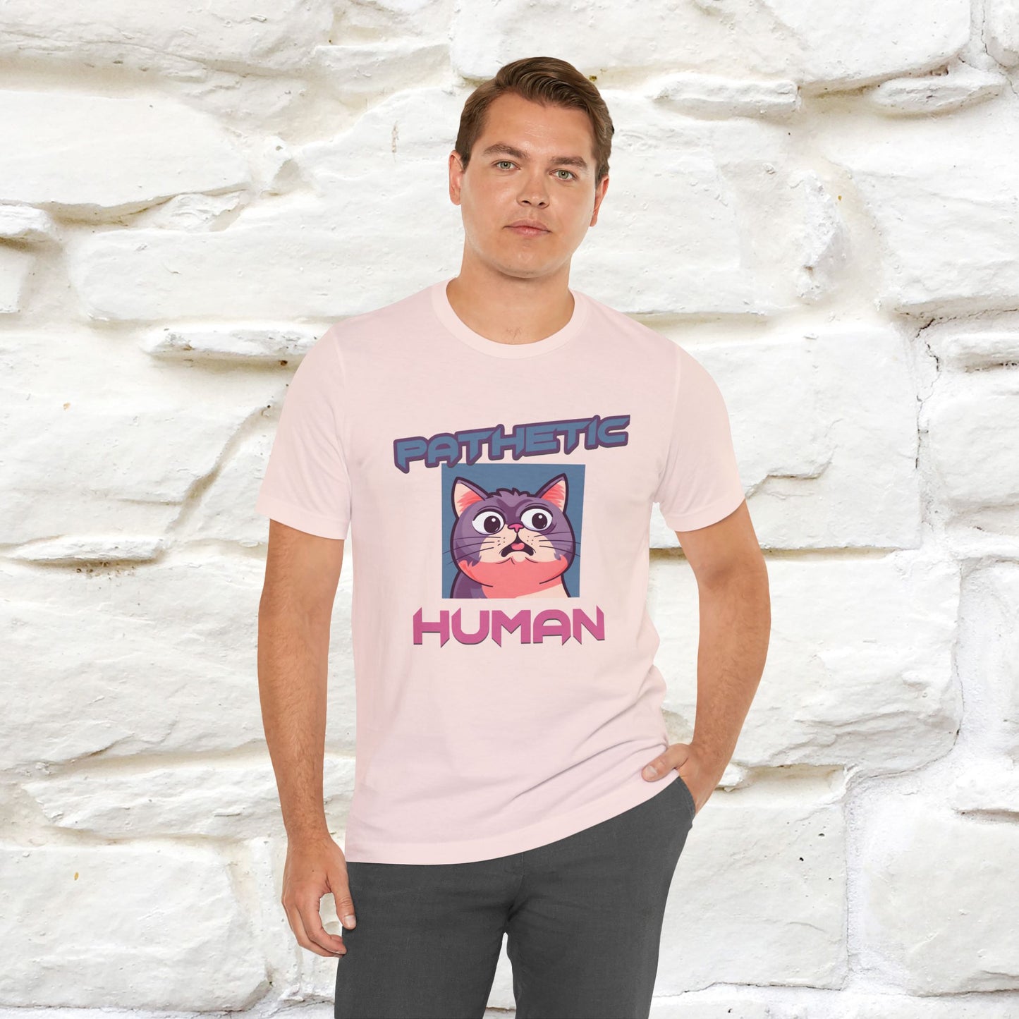 ''Pathetic Human'' | Funny Cat T-Shirt | Nunu&Miao Studio - Nunu&Miao Studio