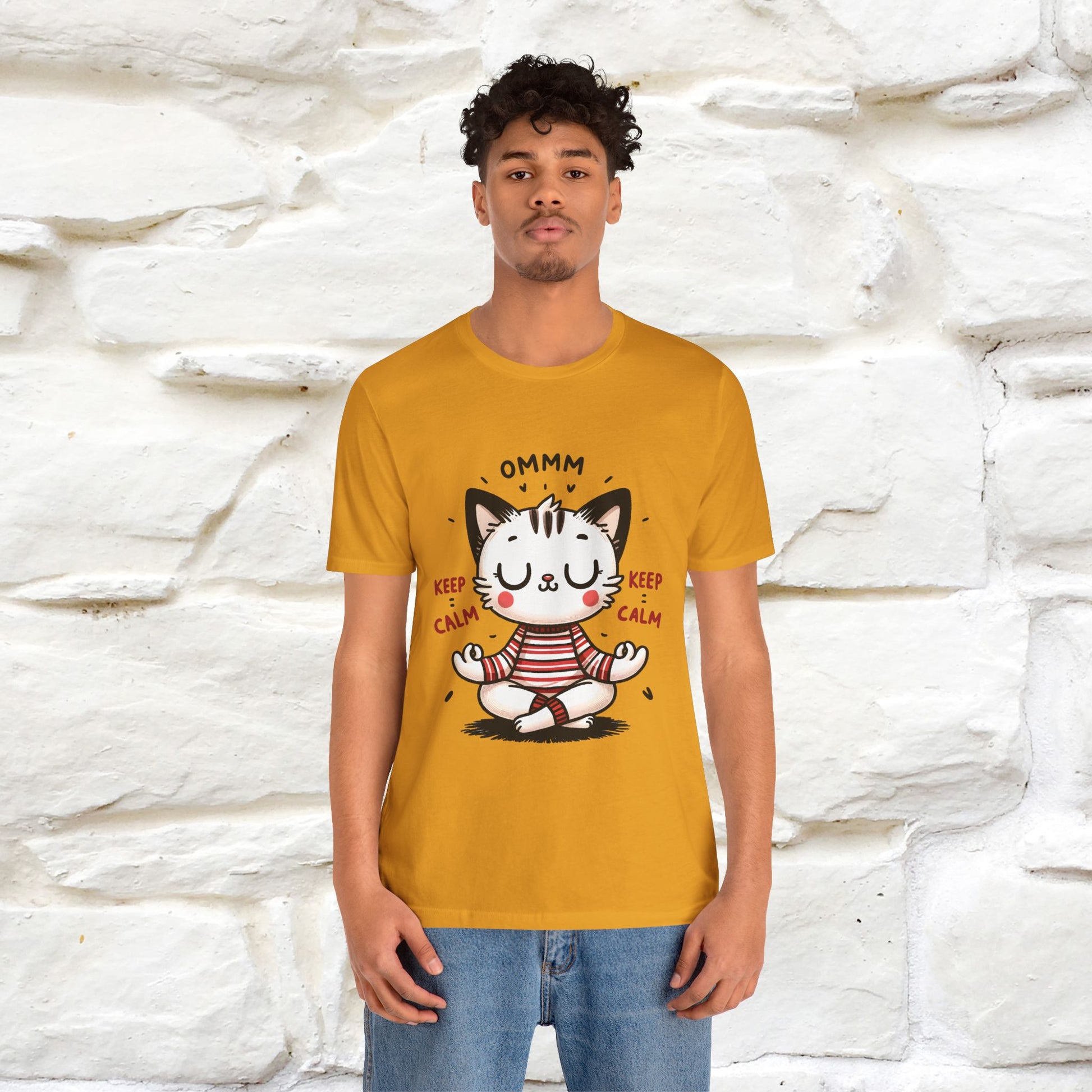 Ommm, Keep Calm | Relaxed Cat Shirt for Men & Women | 100% Cotton* - Nunu&Miao Studio