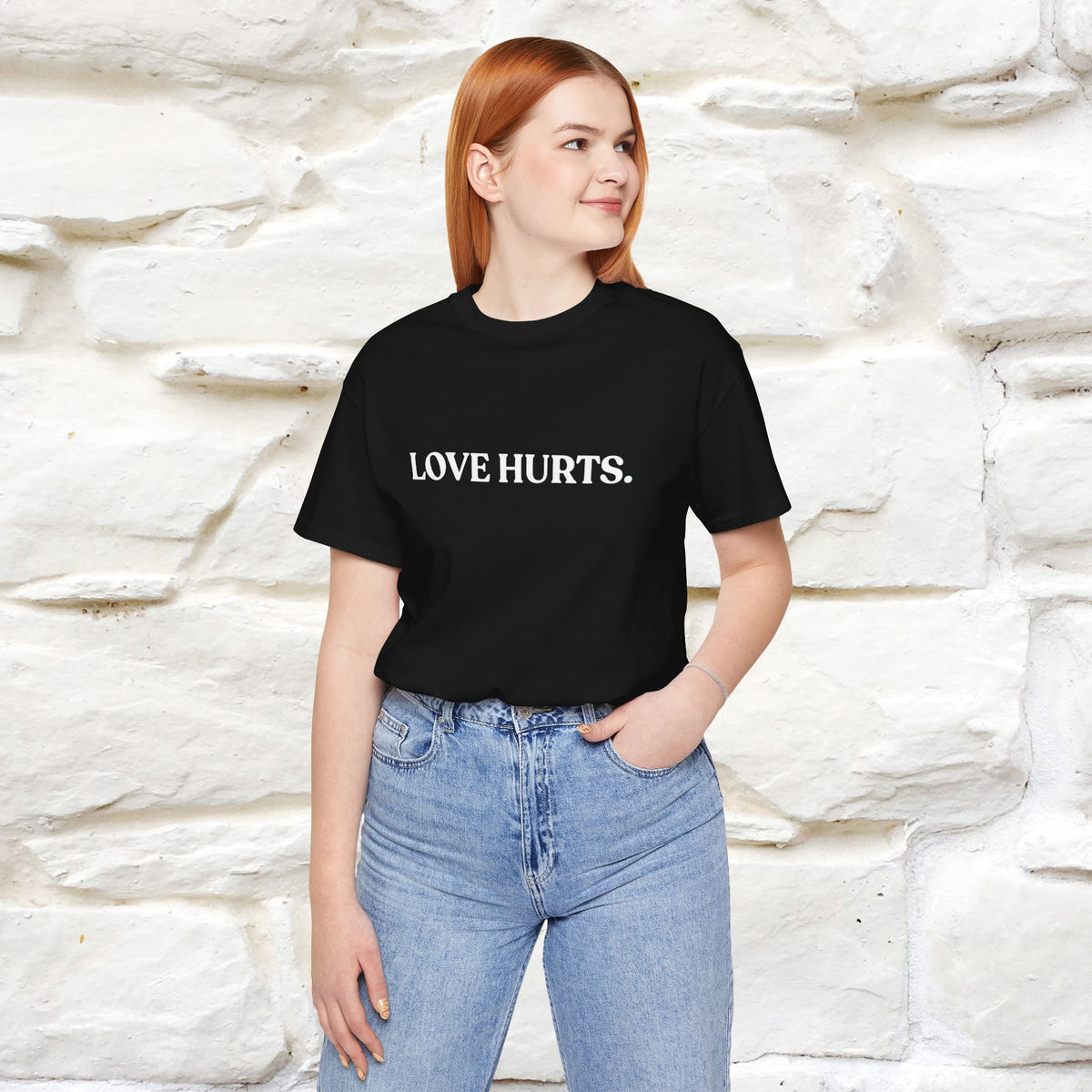 “Love Hurts"  Funny Cat T-Shirt | Front & Back Design | Nunu&Miao Studio
