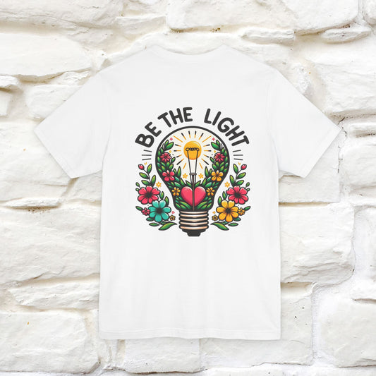 ''Be The Light" Cat T-Shirt| Front & Back Design | Nunu&Miao Studio - Nunu&Miao Studio