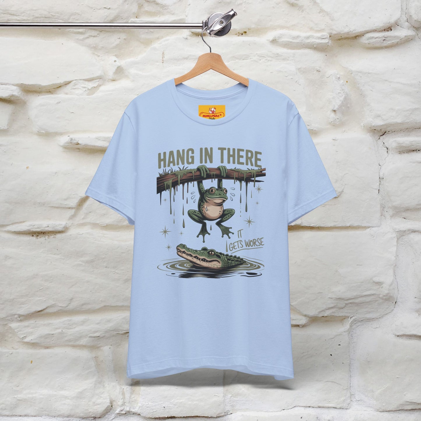 "Hang In There" Funny T-shirt |Nunu&Miao Studio - Nunu&Miao Studio