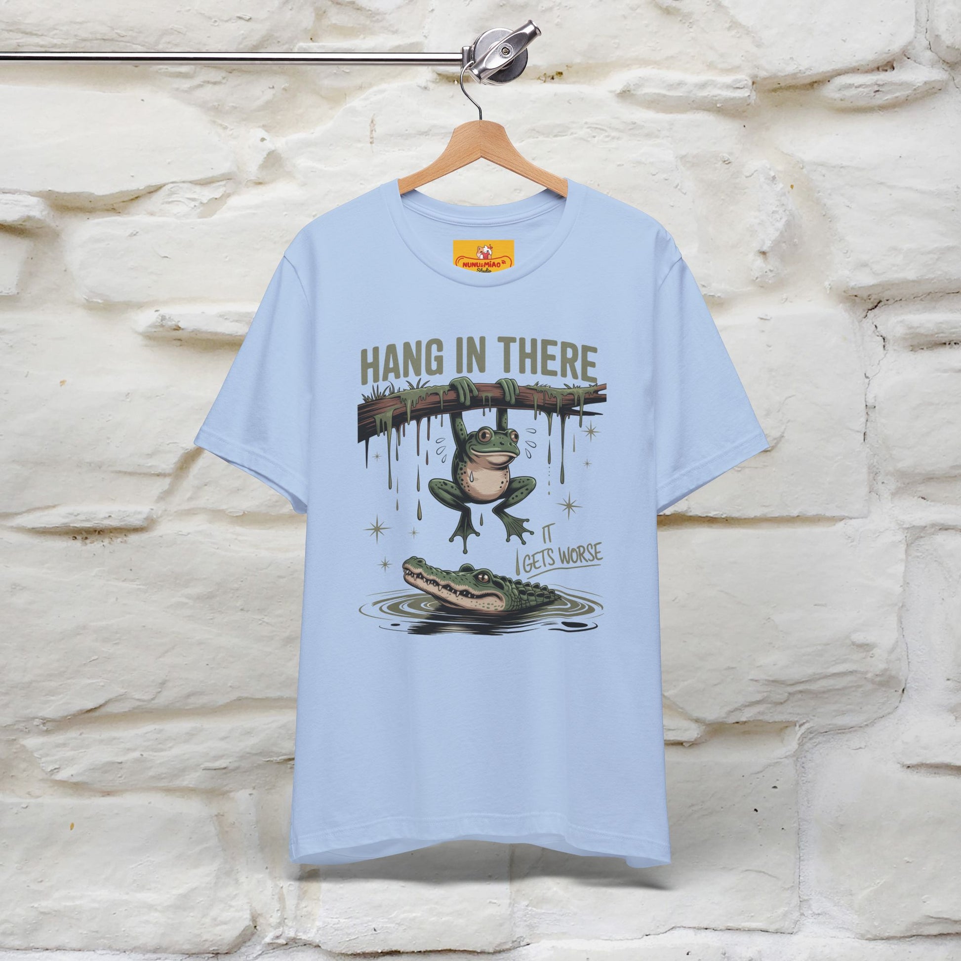 "Hang In There" Funny T-shirt |Nunu&Miao Studio - Nunu&Miao Studio