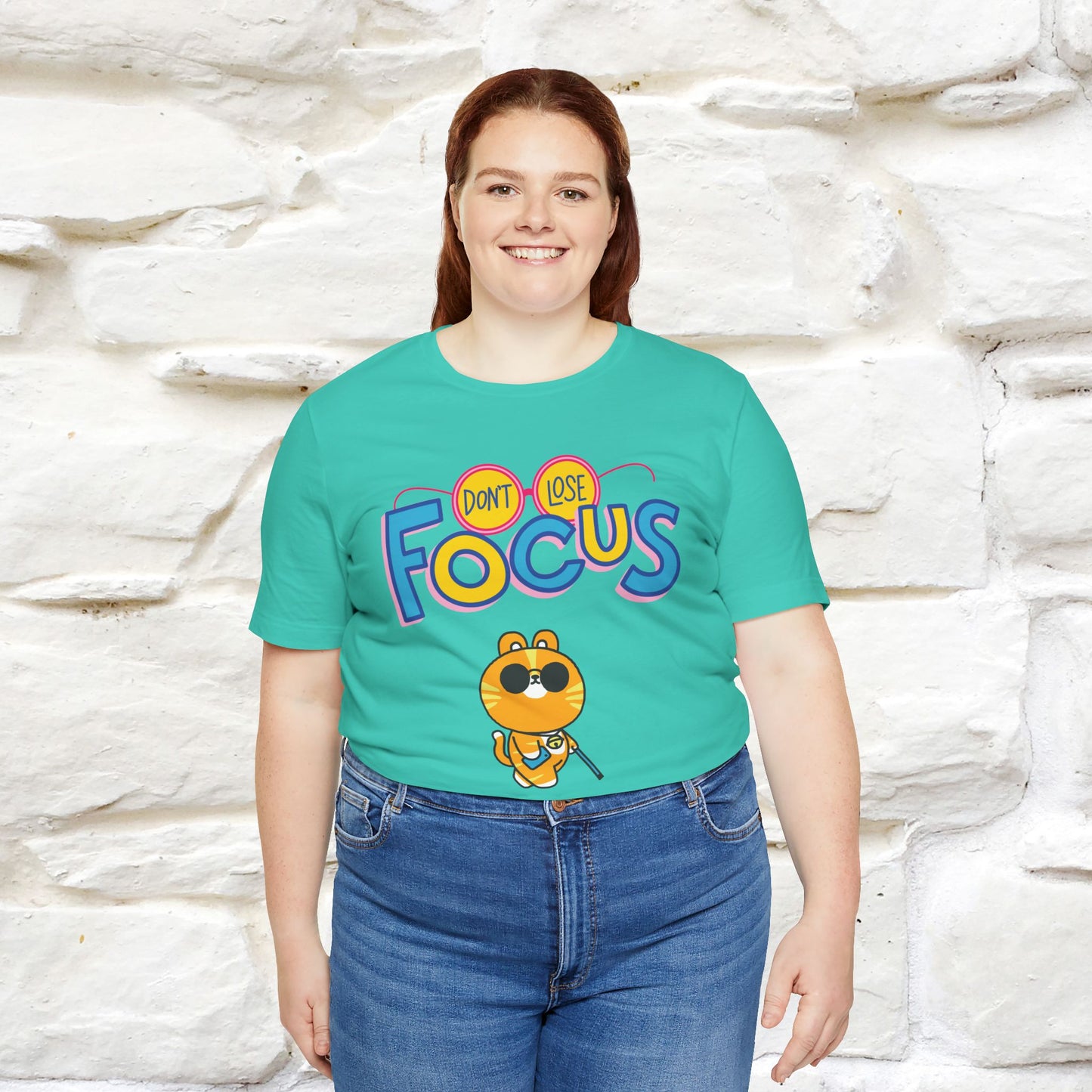 ''Don’t Lose Focus'' Cat T-Shirt | Nunu&Miao Studio - Nunu&Miao Studio