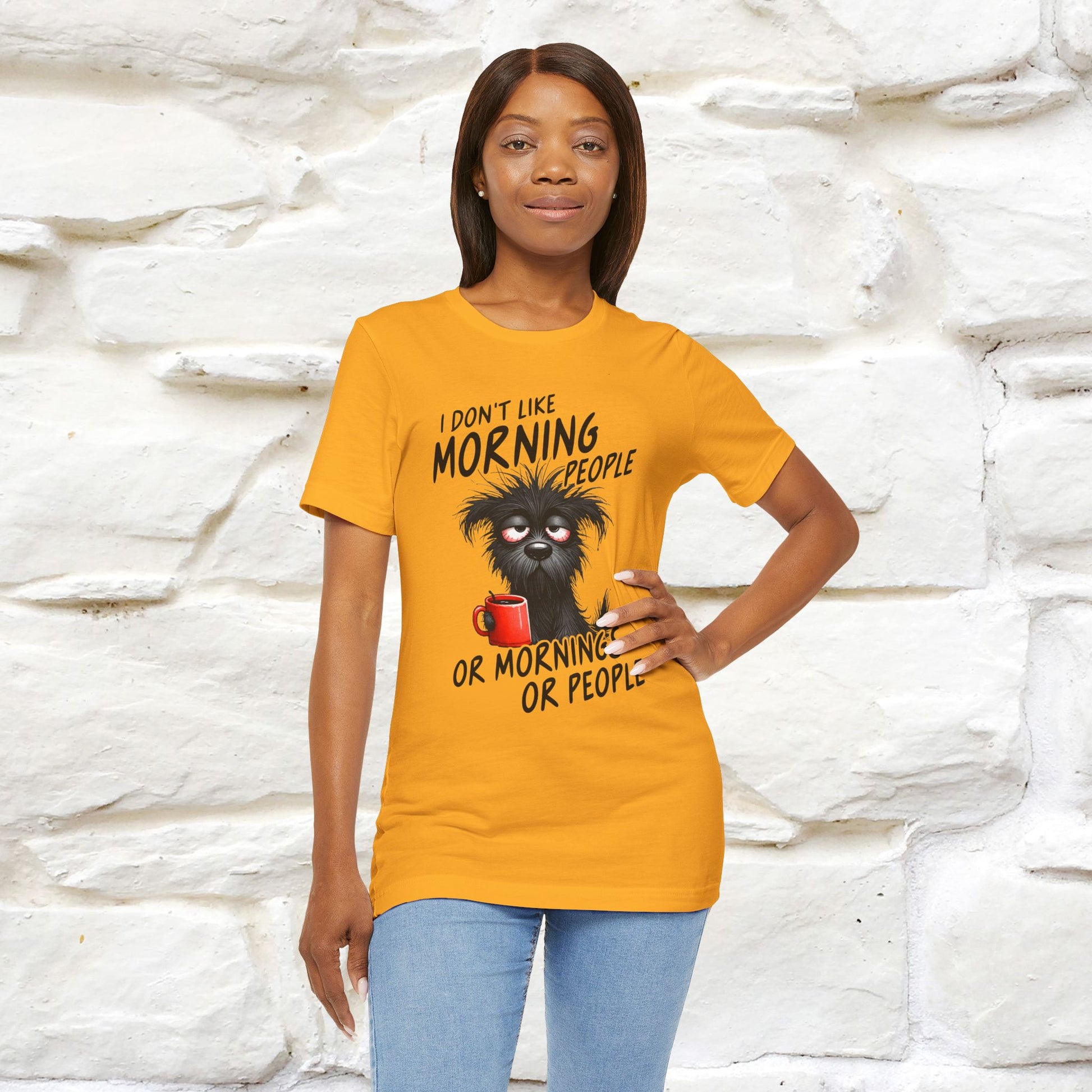 "I Don't Like Morning People..." Funny T-shirt |Nunu&Miao Studio - Nunu&Miao Studio