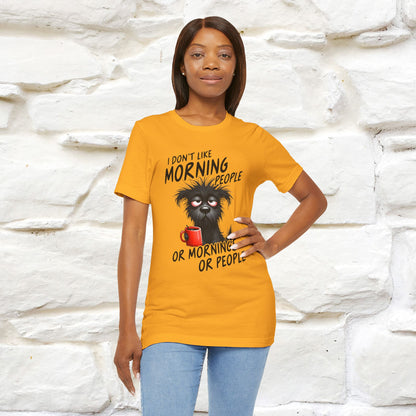 "I Don't Like Morning People..." Funny T-shirt |Nunu&Miao Studio - Nunu&Miao Studio