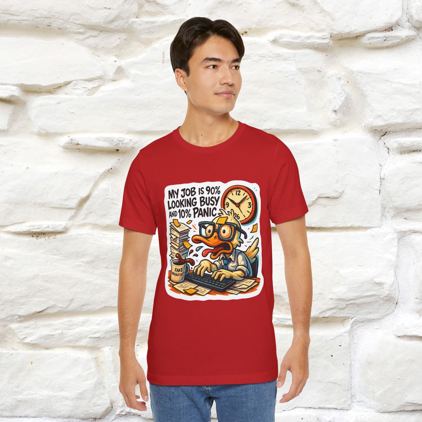 '' My Job is 90% Looking Busy ... |  Sarcastic T-Shirt | Nunu&Miao Studio