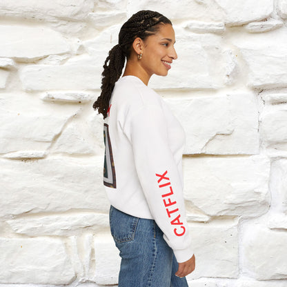 "Catflix'' |Cat Sweatshirt | Nunu&Miao Studio