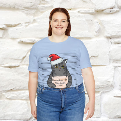 "I Knocked Over The Christmas Tree " |Funny Cat T-Shirt | Nunu&Miao Studio
