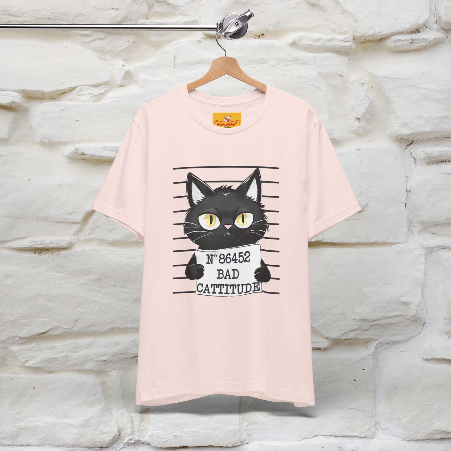 "Bad Cattitude" T-Shirt for Men & Women | 100% Cotton* - Nunu&Miao Studio