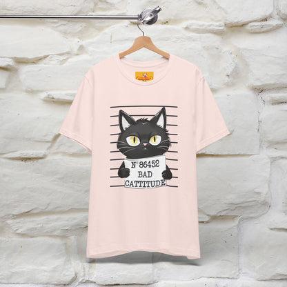 "Bad Cattitude" T-Shirt for Men & Women | 100% Cotton* - Nunu&Miao Studio