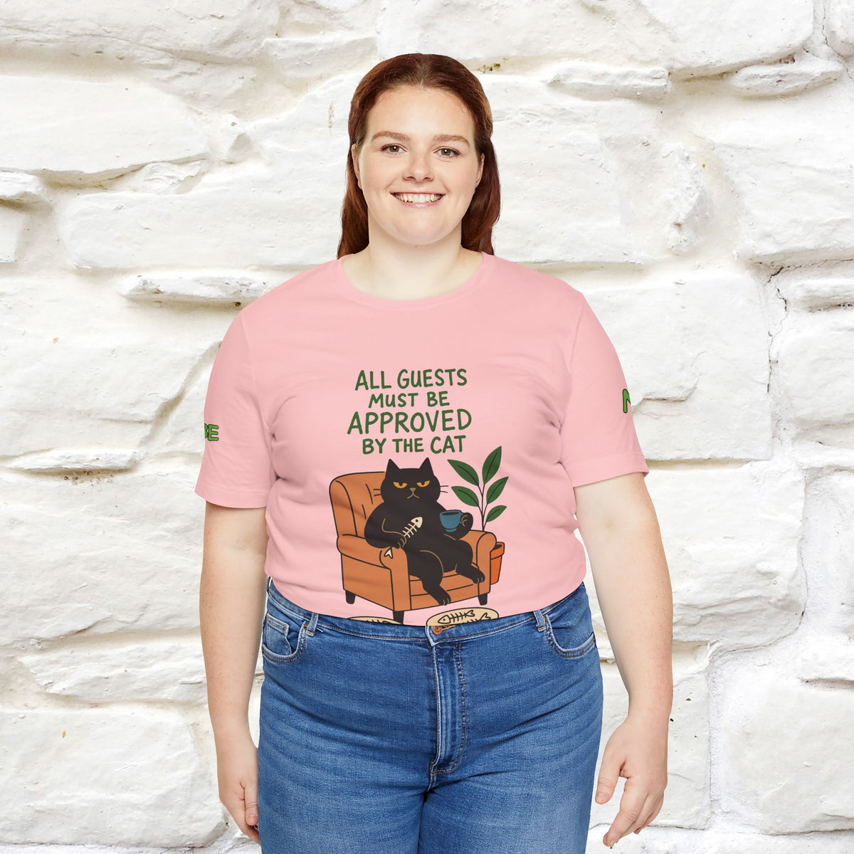 "All Guest Must Be Approved By The Cat - NO,MAYBE" Cat T-shirt |Nunu&Miao Studio