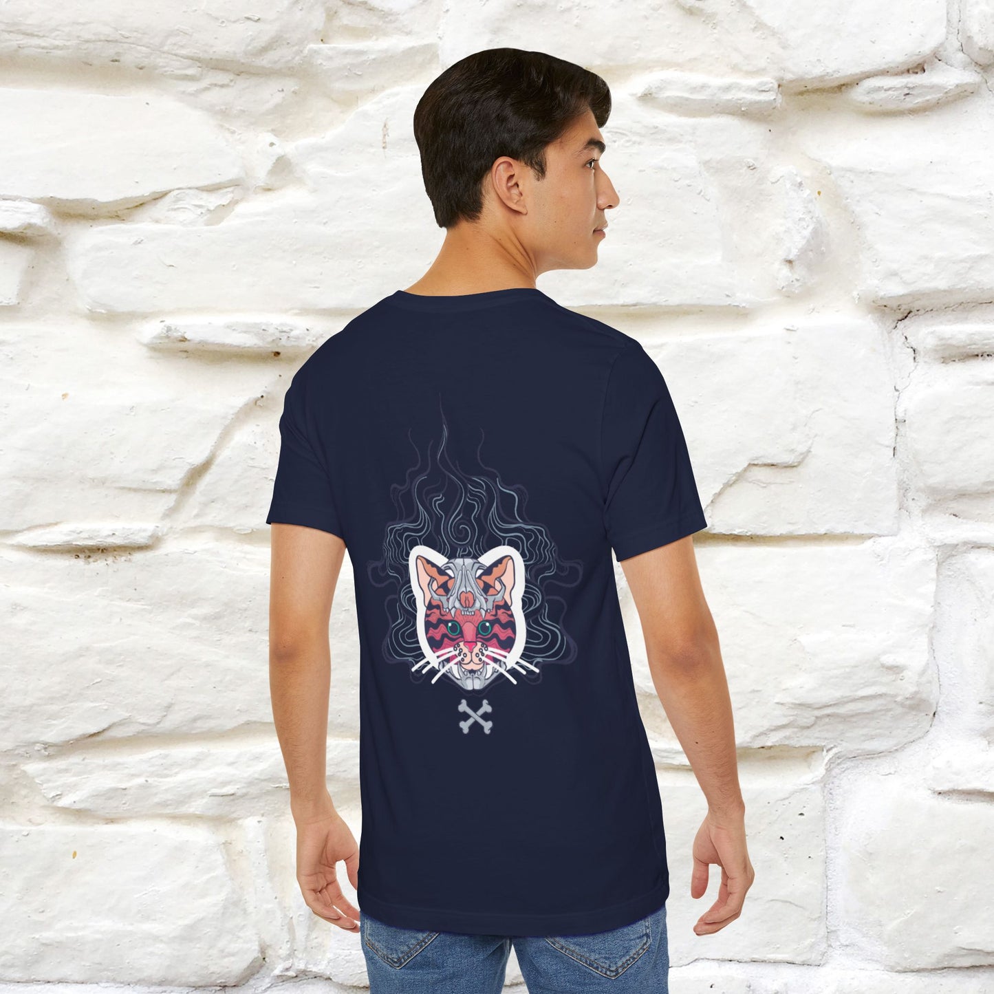 ''Air Fire Cat'' | Cat T-Shirt Front and Back Design | Nunu&Miao Studio - Nunu&Miao Studio