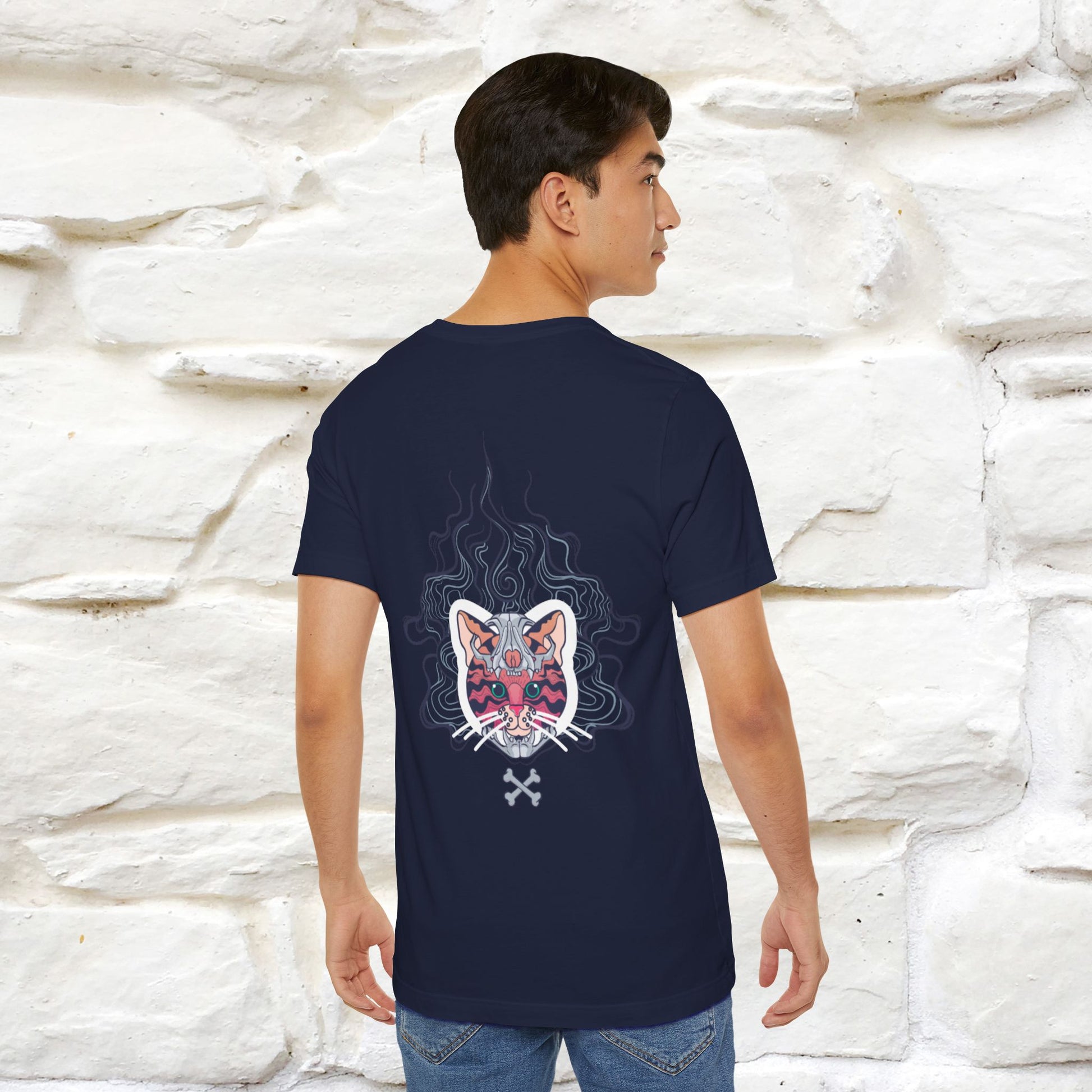 ''Air Fire Cat'' | Cat T-Shirt Front and Back Design | Nunu&Miao Studio - Nunu&Miao Studio