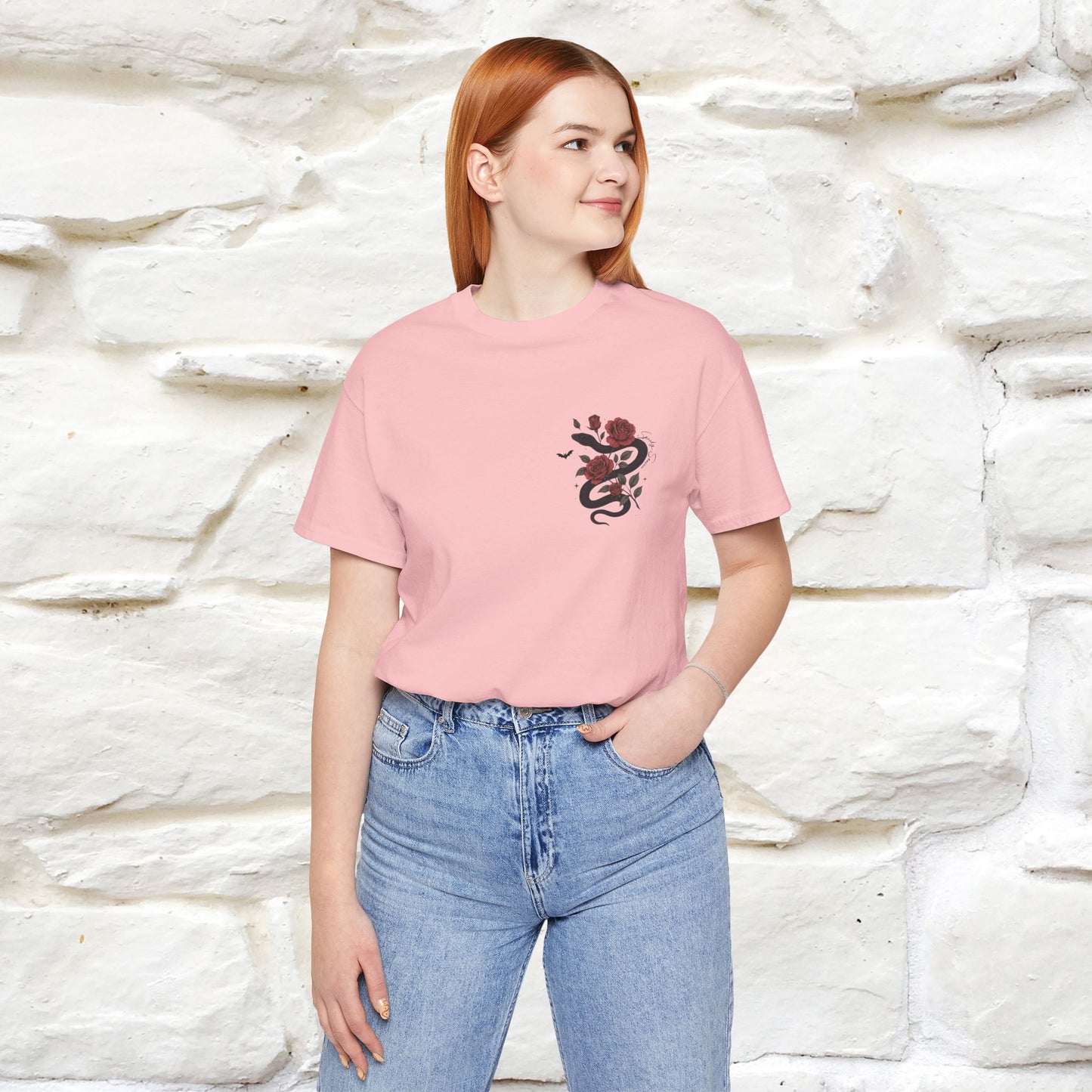 "The Rose and The Snake " Halloween T-shirt |Nunu&Miao Studio - Nunu&Miao Studio