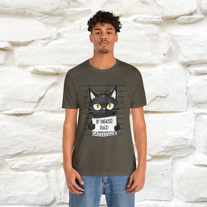 "Bad Cattitude" T-Shirt for Men & Women | 100% Cotton* - Nunu&Miao Studio