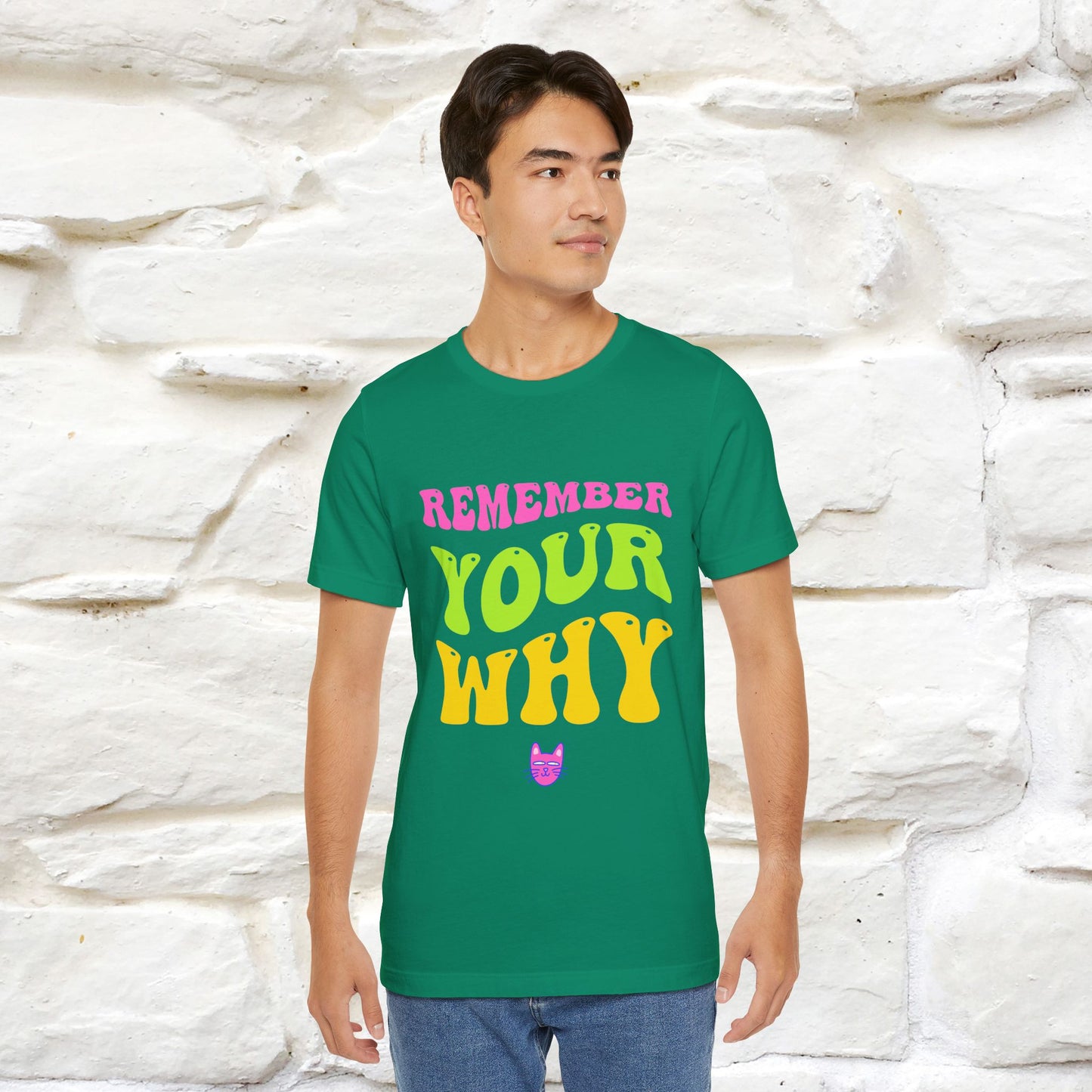 "Remember Your Why" |Cat T-Shirt | Nunu&Miao Studio - Nunu&Miao Studio