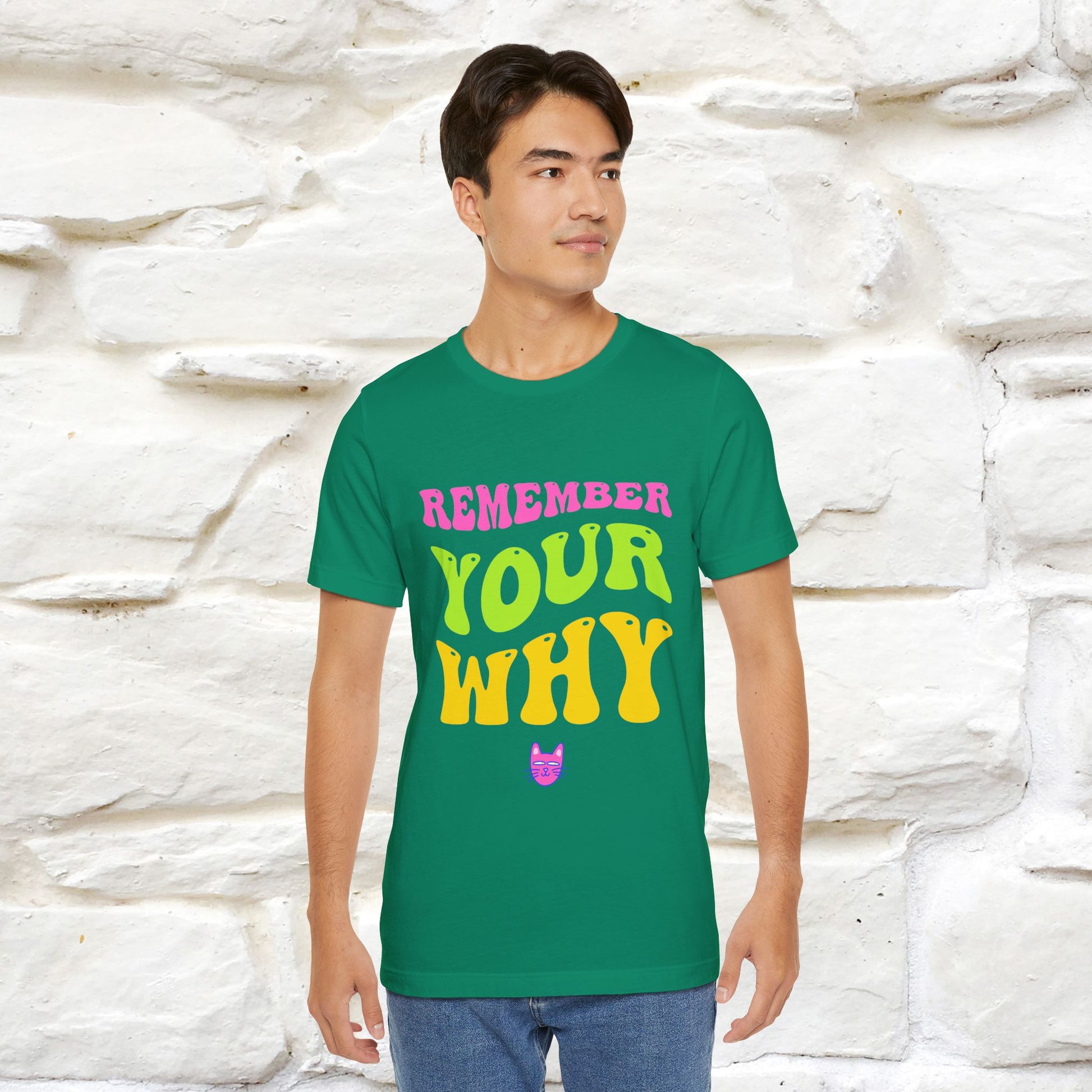 "Remember Your Why" |Cat T-Shirt | Nunu&Miao Studio - Nunu&Miao Studio