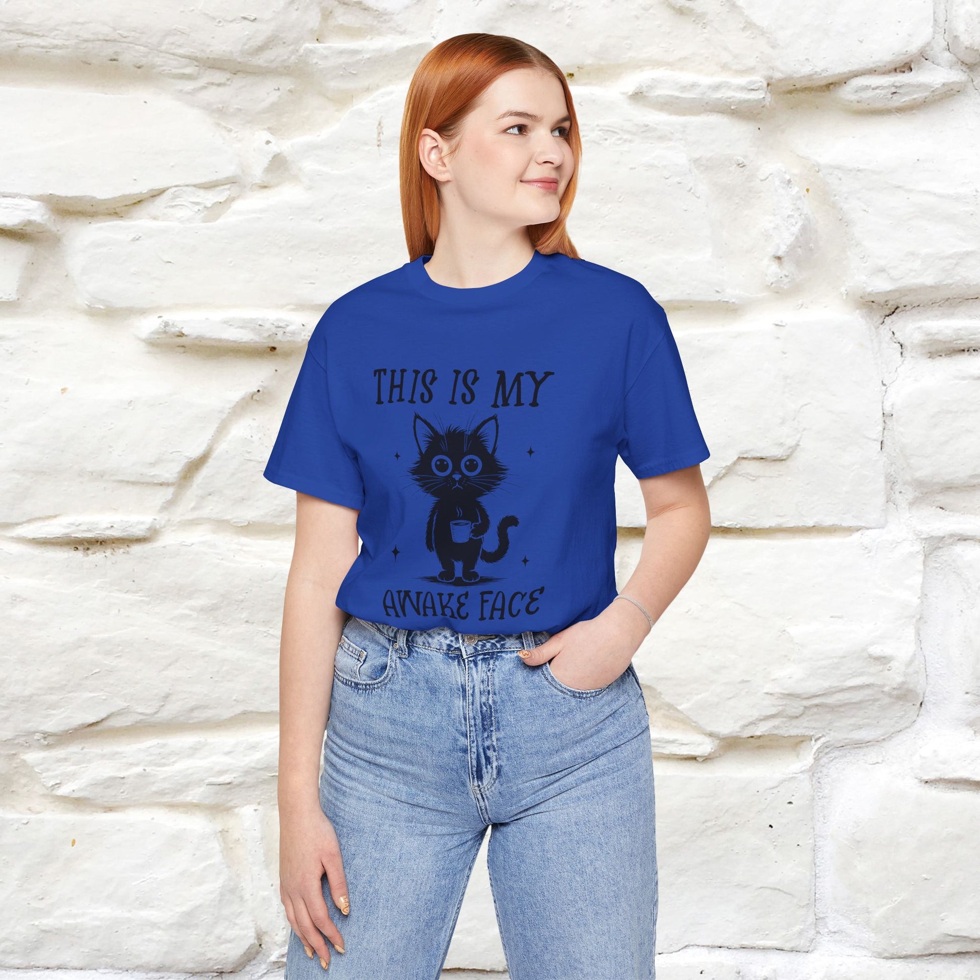 "This is My Awake Face" Cat T-Shirt | Funny Design | Nunu&Miao Studio - Nunu&Miao Studio