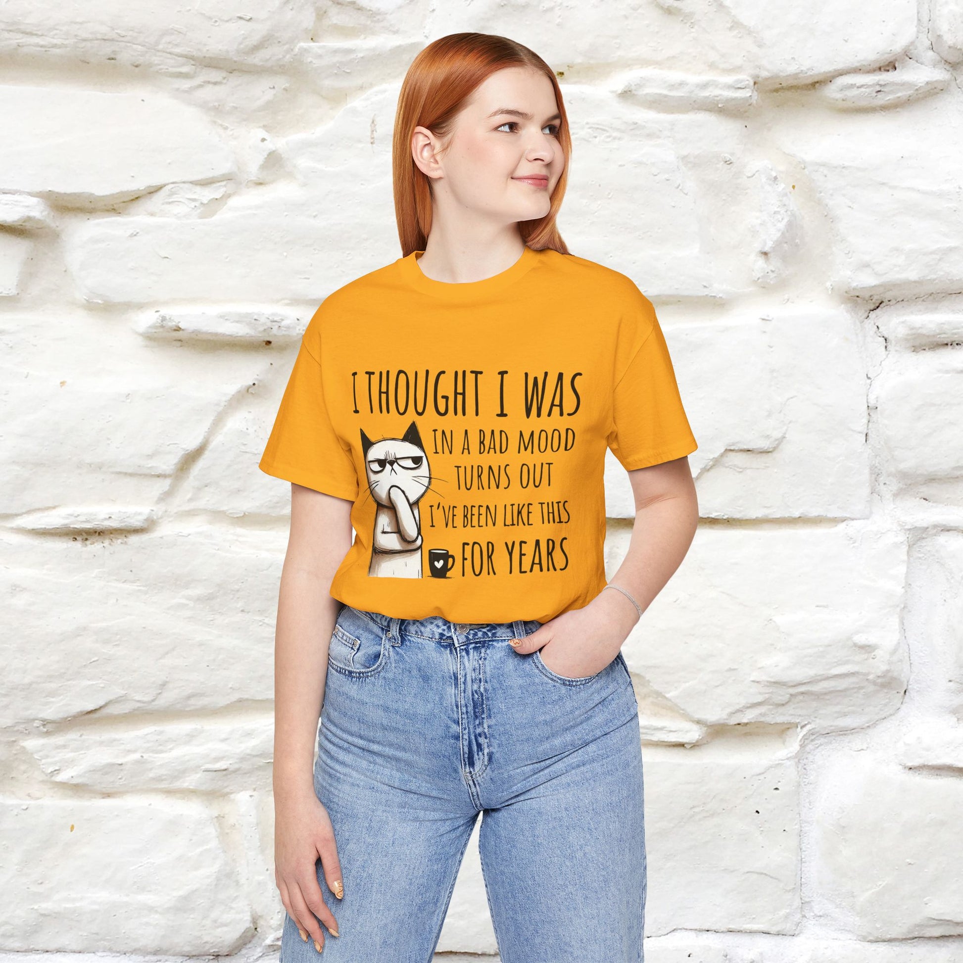 "I Thought I was In A Bad Mood.. " Cat  T-shirt |Nunu&Miao Studio - Nunu&Miao Studio