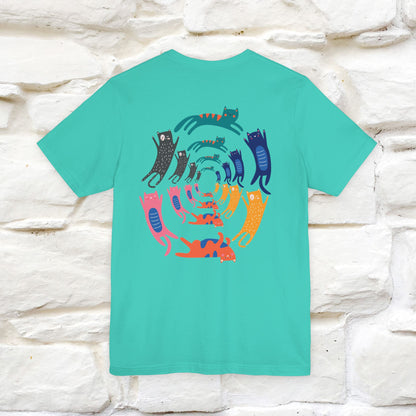 "The Hypnotic Meow'' Cat T-Shirt Front and Back Design | Nunu&Miao Studio - Nunu&Miao Studio