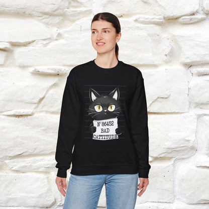 ''Bad Cattitude'' |Cat Sweatshirt | Nunu&Miao Studio