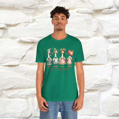 "Just A Silly Goose" Cute T-shirt |Nunu&Miao Studio - Nunu&Miao Studio
