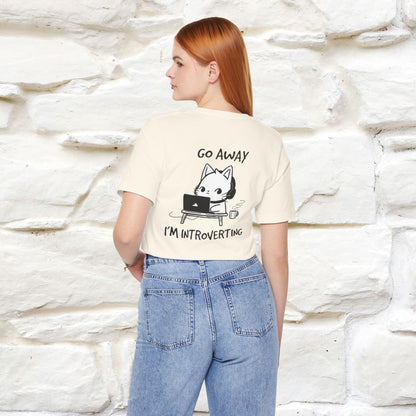 ''Go Away, I’m Introverting'' Cat T-Shirt | Nunu & Miao Studio - Nunu&Miao Studio