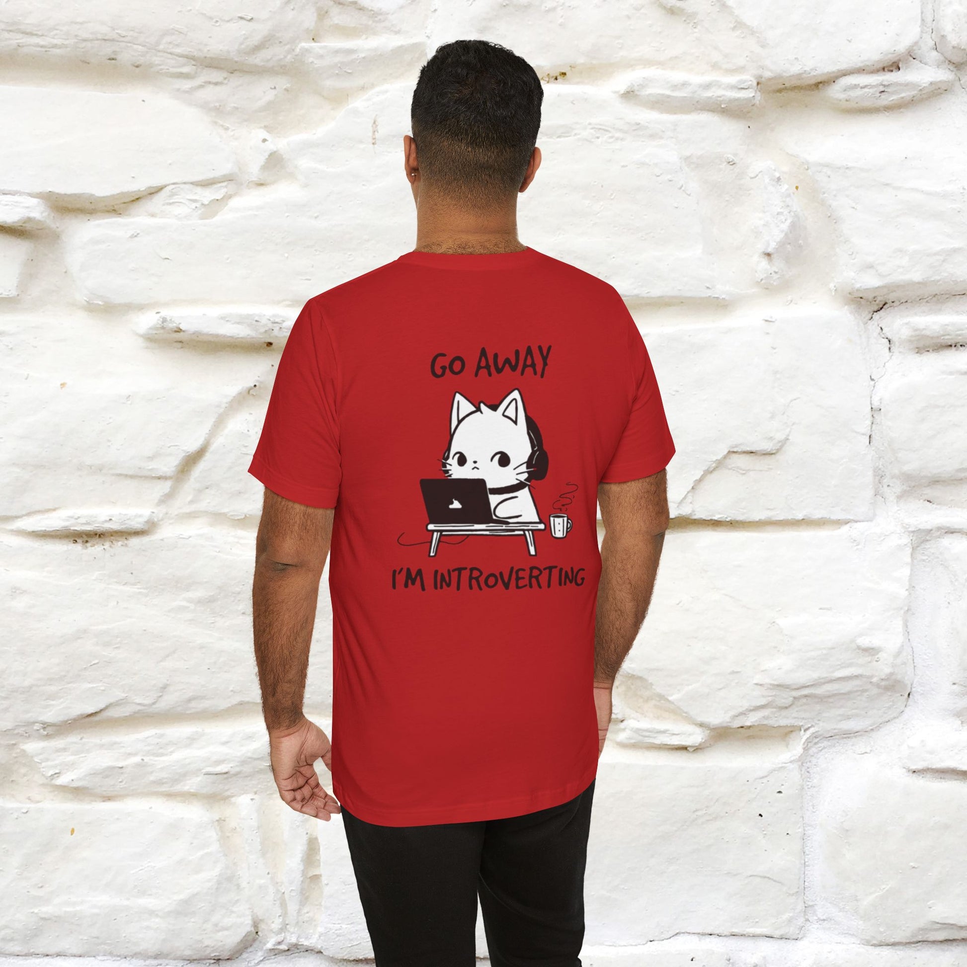 ''Go Away, I’m Introverting'' Cat T-Shirt | Nunu & Miao Studio - Nunu&Miao Studio