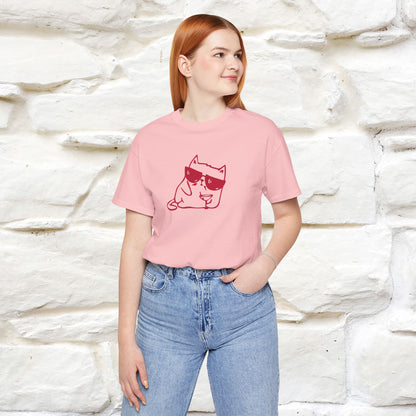 "I’m Happy, Which Often Looks Like Crazy" Cat T-Shirt| Front & Back Design | Nunu&Miao Studio - Nunu&Miao Studio