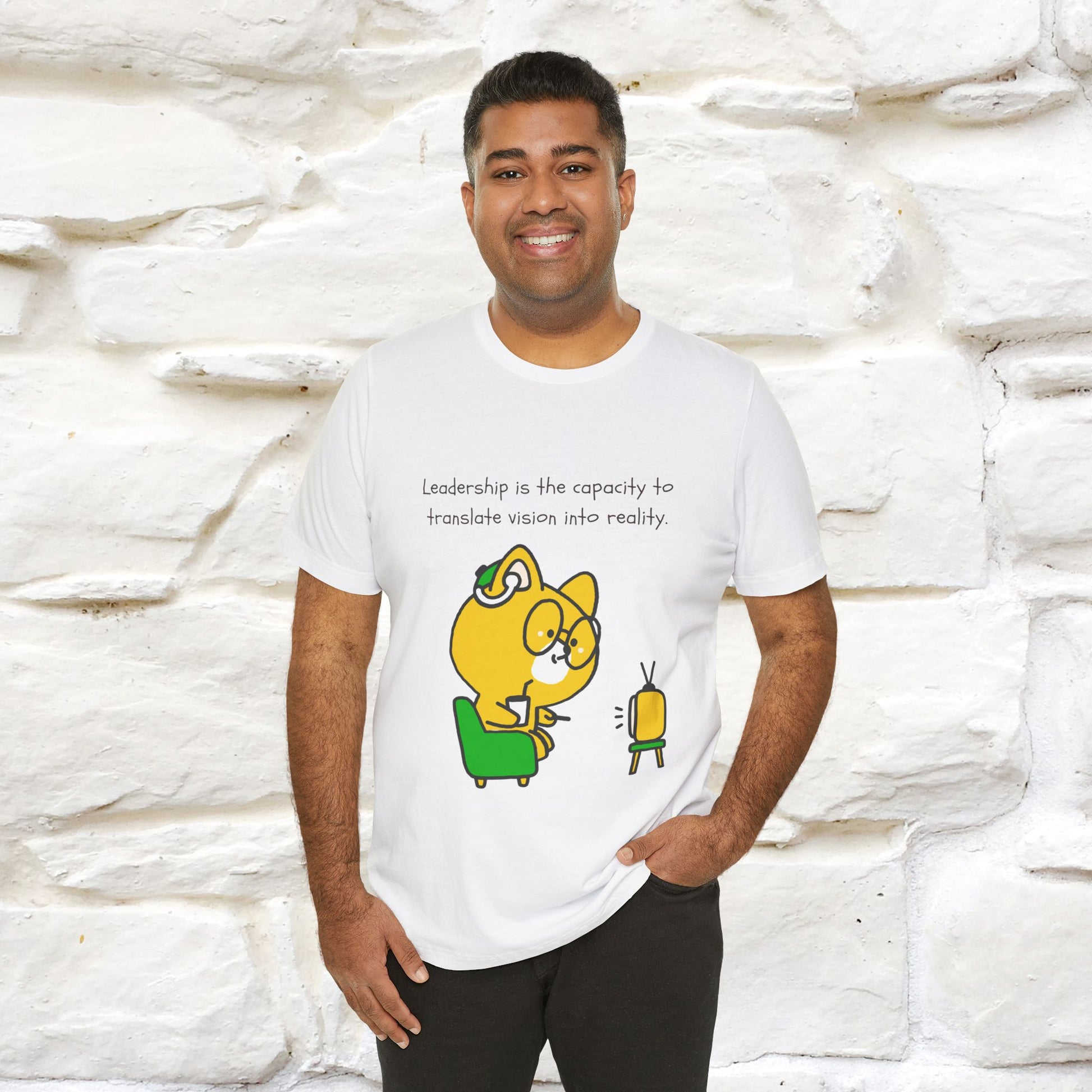 "Leadership Is the Capacity to Translate ..." Cat T-Shirt  | Nunu&Miao Studio - Nunu&Miao Studio