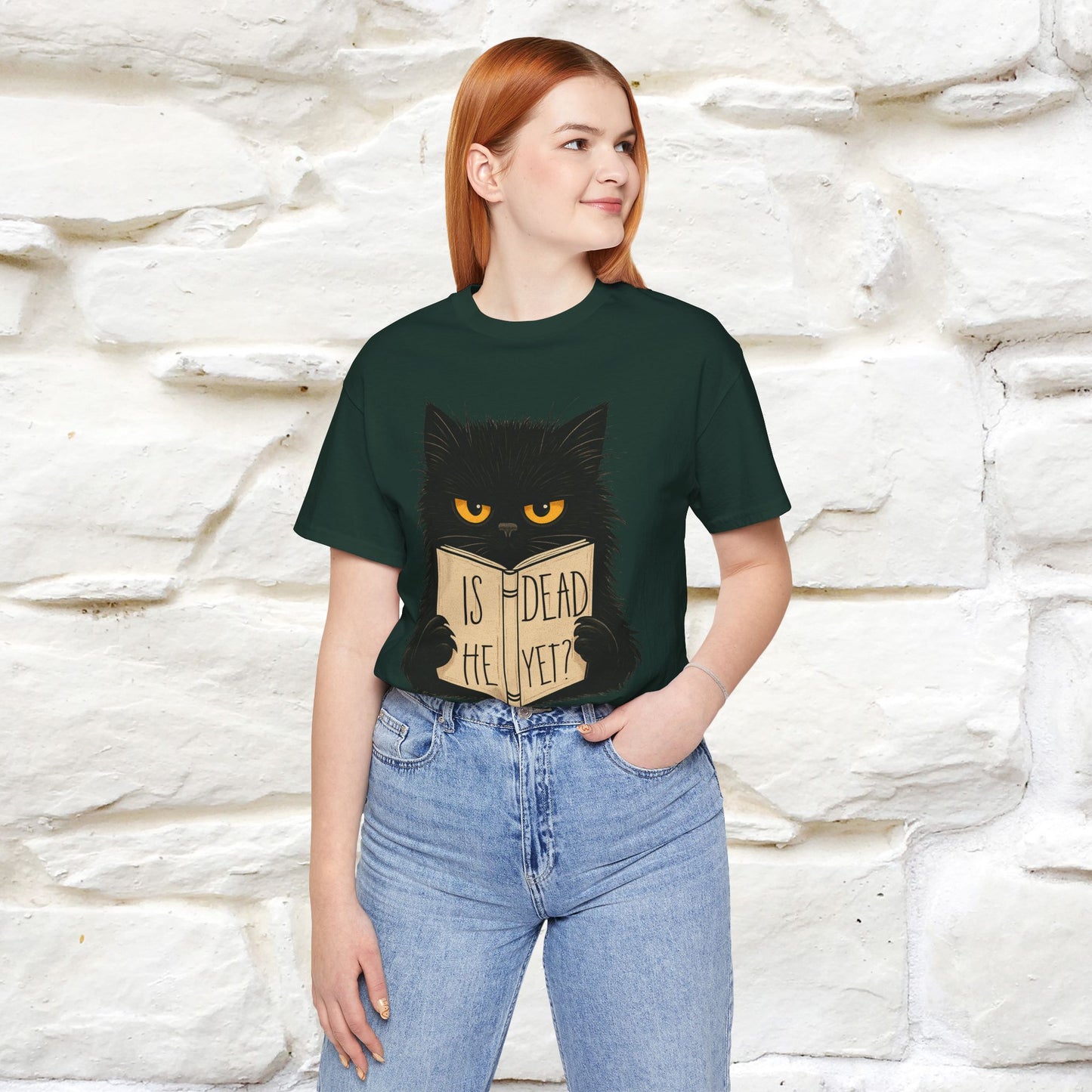 "Is He Dead Yet" |Cat T-Shirt | Nunu&Miao Studio - Nunu&Miao Studio